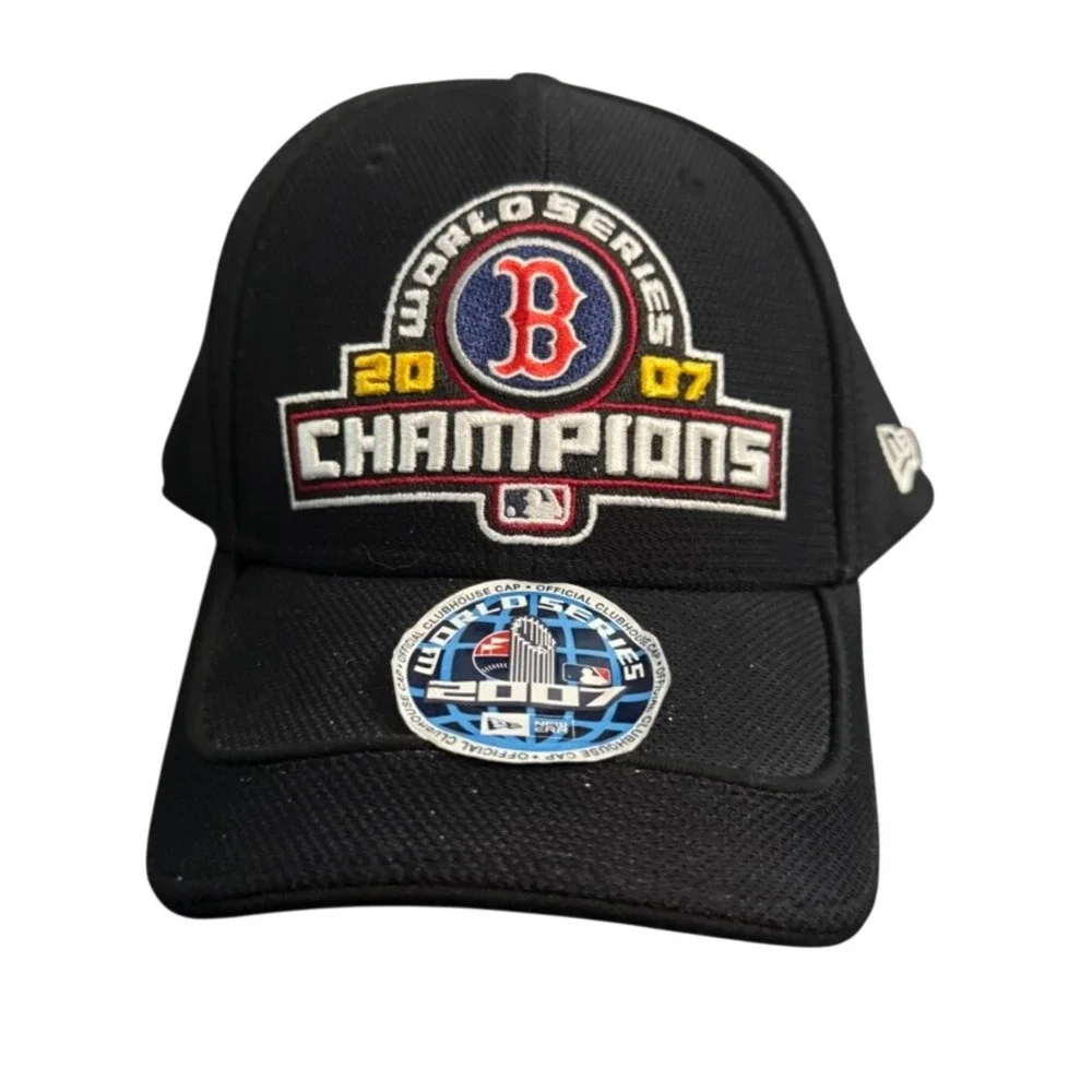 New Era Boston Red Sox 2007 World Series Champions Hat Black MLB Mens OSFM
